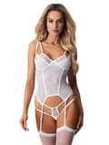 Miniatyrbillede 1 af 6: Obsessive Arrowel Corset White Korset