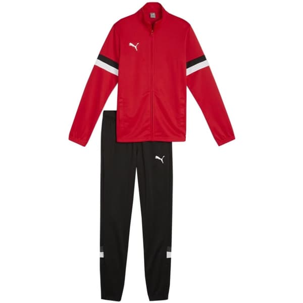 Puma Team Rise träningsoverall för barn röd-svart 658655 01 140cm
