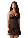 Pikkukuva 1 / 6: Obsessive Stelisa Chemise & Thong Black Chemise & Babydoll