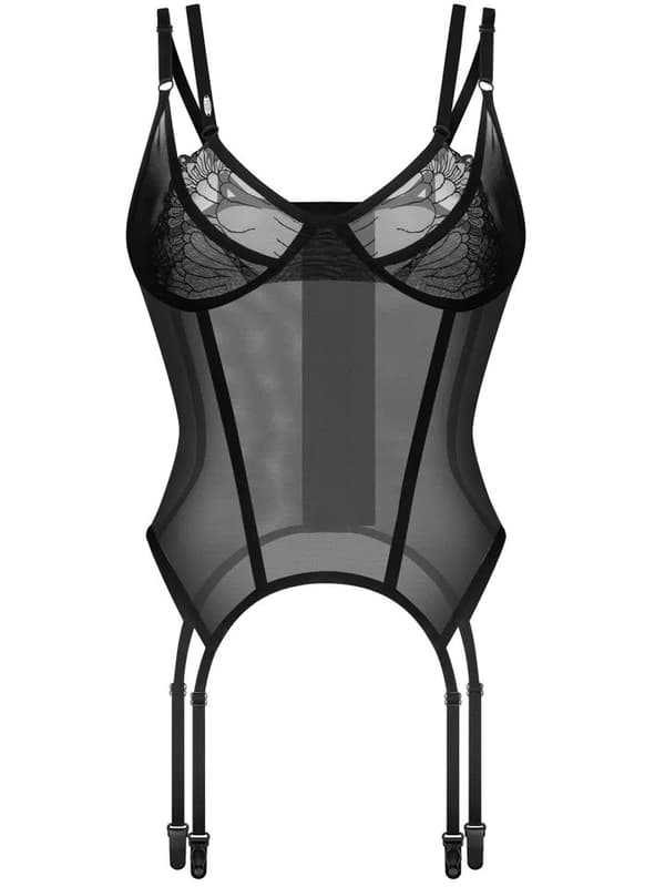 Obsessive Arrowel Corset Black Korsetti