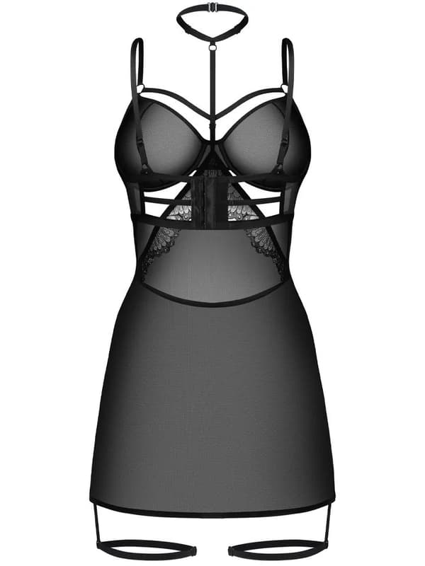 Obsessive Arrowel Chemise Black Chemise og babydoll