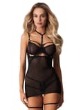 Miniatyrbilde 1 av 4: Obsessive Arrowel Chemise Black Chemise og babydoll