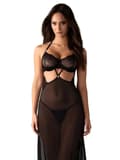 Miniatyrbilde 1 av 6: Obsessive Iliosa Chemise & Thong Black Chemise og babydoll
