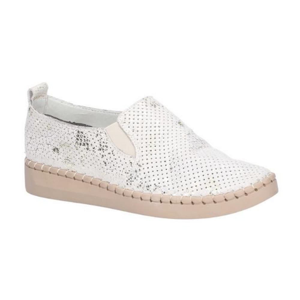 Fleet & Foster Tulip kvinnor/damer i metallisk mocka och läder med slip-on-skor
