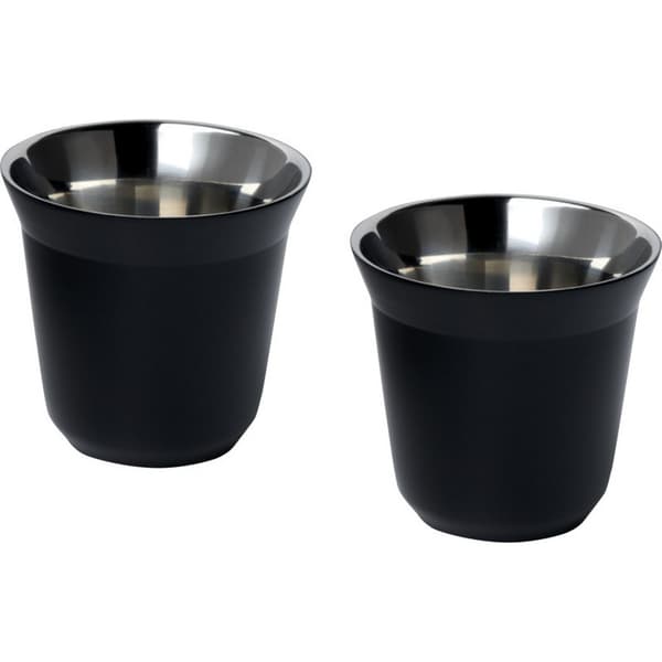 Duo Stainless Steel 80ml Espresso Cup (Pack of 2)