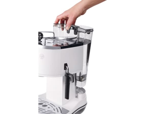 De'Longhi Icona ECO 311.W - Kaffemaskin med melkeskummer - 15 bar - perlehvit