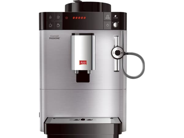 Melitta CAFFEO Passione F54/0-100 - Automatisk kaffemaskin med melkeskummer - 15 bar - rustfritt stål