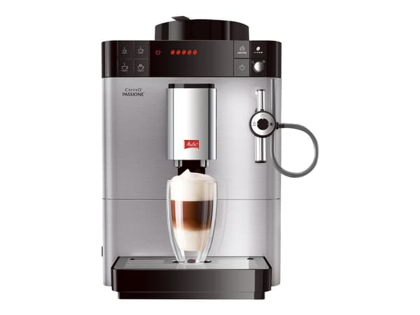 Melitta CAFFEO Passione F54/0-100 - Automatisk kaffemaskin med melkeskummer - 15 bar - rustfritt stål