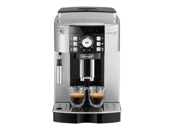De'Longhi Magnifica S ECAM 21.117.SB - Automatisk kaffemaskin med melkeskummer - 15 bar - sølv/svart