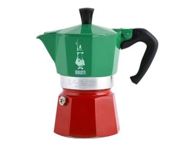 Coffee maker Bialetti Bialetti Moka Express Tricolore, espresso machine (green/red, 6 cups)