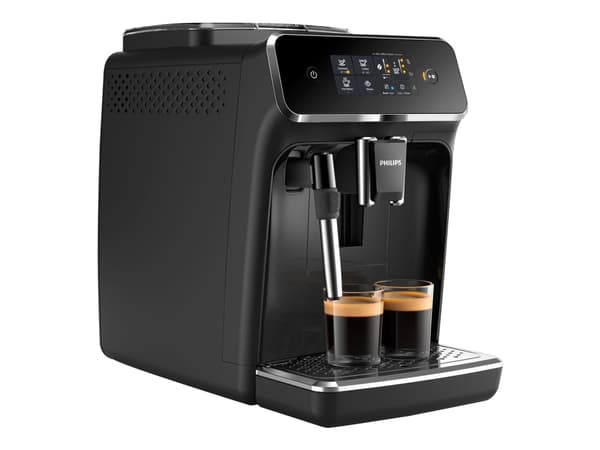 Philips Series 2200 EP2221 - Automatisk kaffemaskin med capuccinatore - 15 bar - blank svart