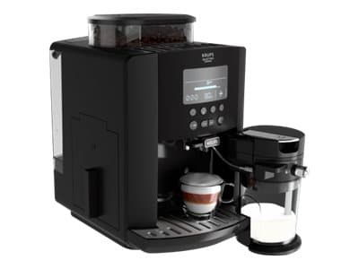 Krups Essential EA819N10 - Automatisk kaffemaskin med melkeskummer - 15 bar - svart
