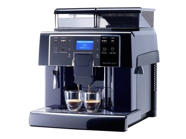 Saeco Aulika Evo Black - Automatisk kaffemaskine med capuccinatore - 15 bar - sølv/sort