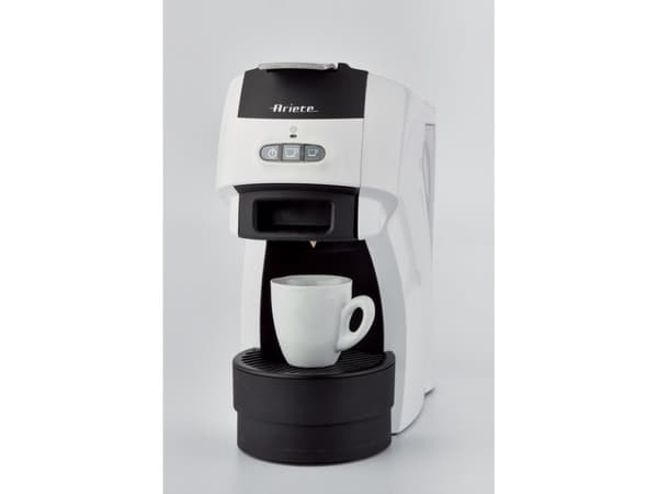 Ariete 1301/00, Espressomaskin, 0,6 l, Kaffekuddar, Malat kaffe, 1100 W, Svart, Vit