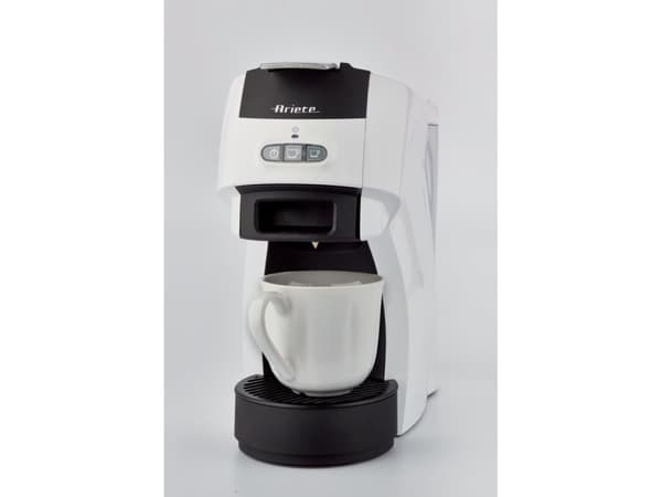 Ariete 1301/00, Espressomaskin, 0,6 l, Kaffekuddar, Malat kaffe, 1100 W, Svart, Vit