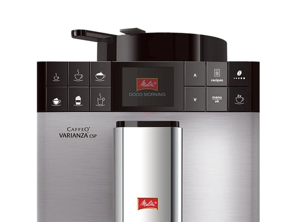 Melitta Varianza CSP, Espressomaskin, 1,2 l, Kaffe bønner, Innebygd kaffekvern, 1450 W, Metallisk