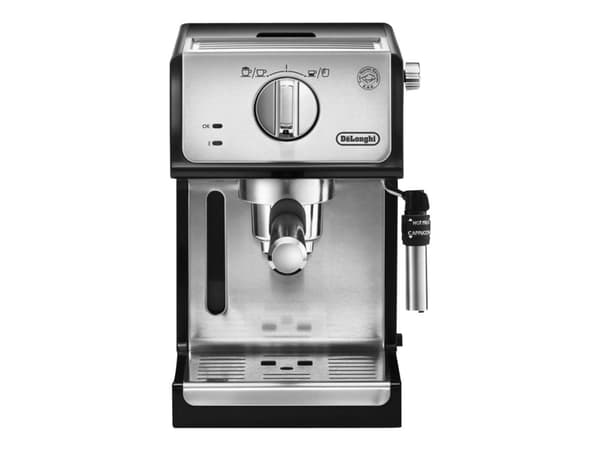 De’Longhi ECP 35.31, Espressokone, 1,1 L, Jauhettu kahvi, 1100 W, Musta, Ruostumaton teräs