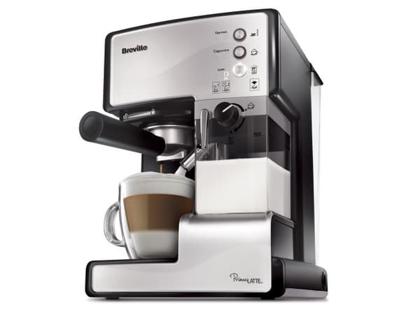 Breville PrimaLATTE, Kombinerad kaffebryggare, 1,5 l, Kaffekuddar, Malat kaffe, Svart, Rostfritt stål