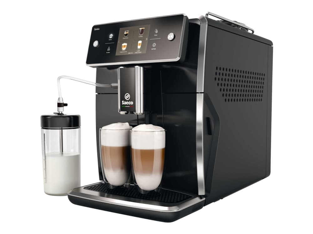 Saeco Xelsis SM7680 - Automatisk kaffekokare med cappuccinatore - pianosvart