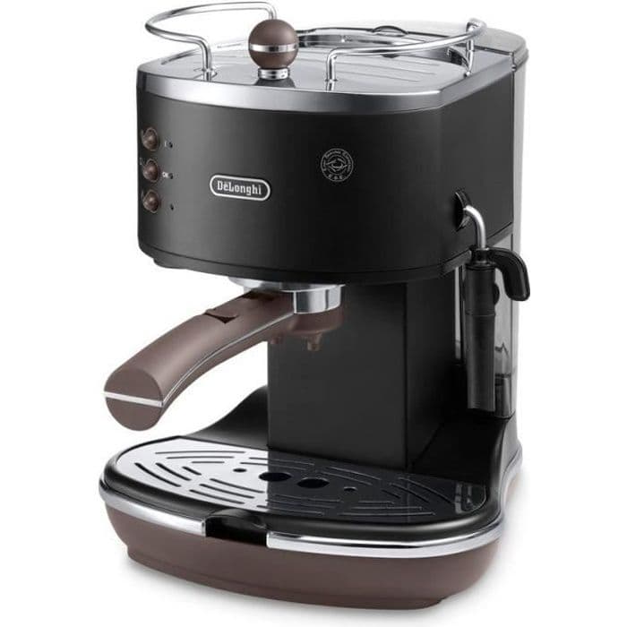 DELONGHI ECOV 310.BK Classic Icona Vintage Espressomaskin - Svartbrun