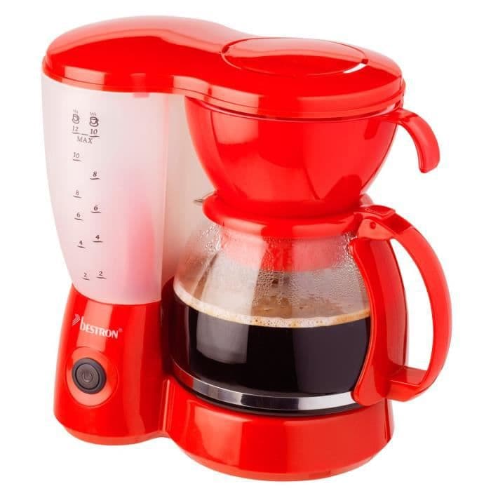 BESTRON ACM6081R Filter kaffemaskine - rød