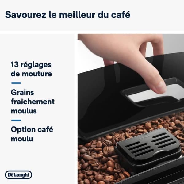 DELONGHI ECAM22.140.B MAGNIFICA Automatisk espressomaskin med kvarn - Svart