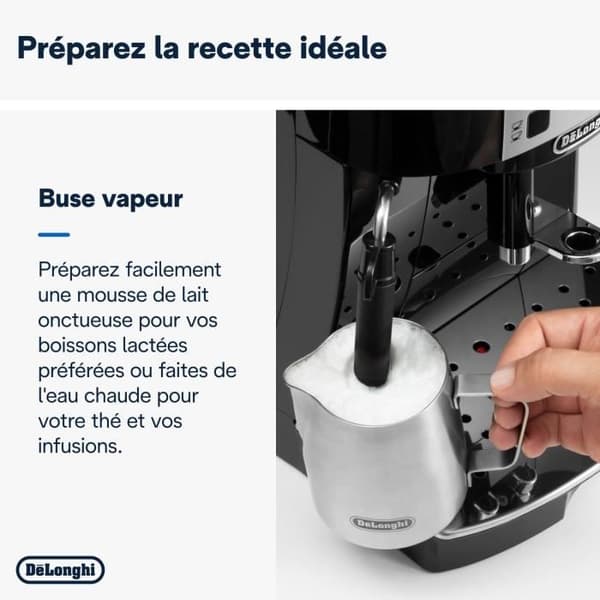 DELONGHI ECAM22.140.B MAGNIFICA Automatisk espressomaskin med kvarn - Svart
