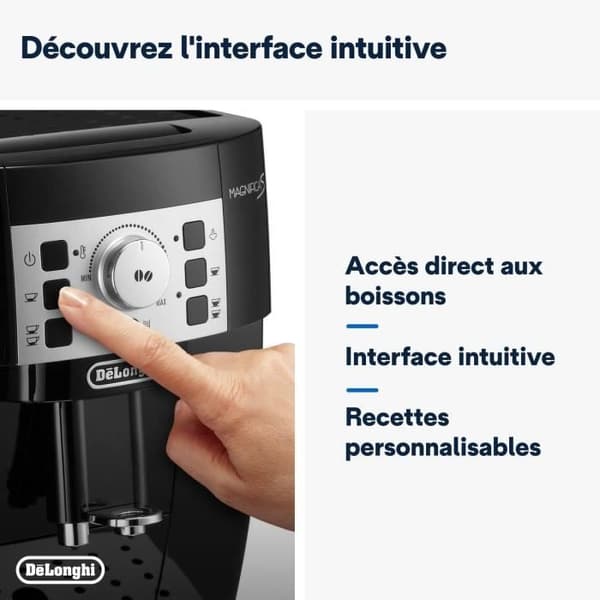 DELONGHI ECAM22.140.B MAGNIFICA Automatisk espressomaskin med kvarn - Svart