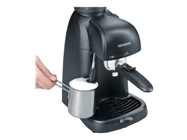 SEVERIN KA 5978 - Kaffemaskin med melkeskummer - 3.5 bar - 4 kopper - svart