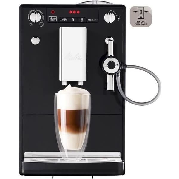 MELITTA E957-101 Automatisk espressomaskin med Caffeo Solo &amp; Perfect Milk slipmaskin - Svart