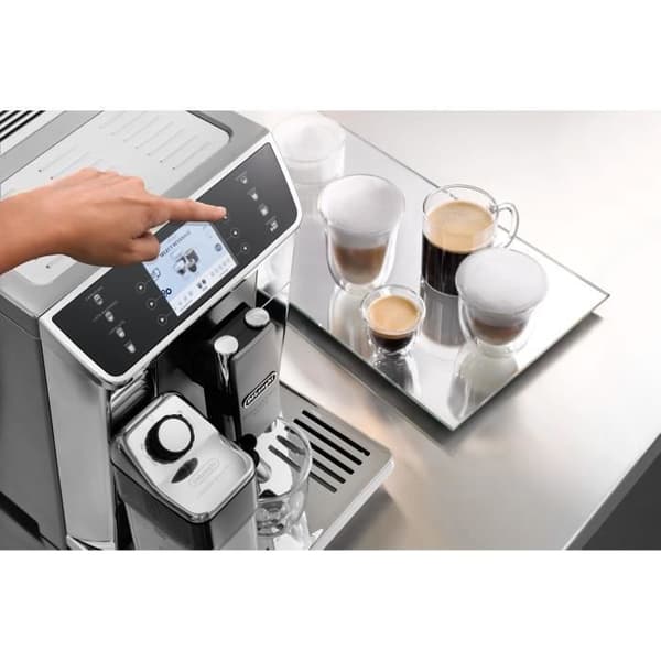 DELONGHI ECAM650.55.MS Espresso-ansluten rivare PrimaDonna Elite - Grå