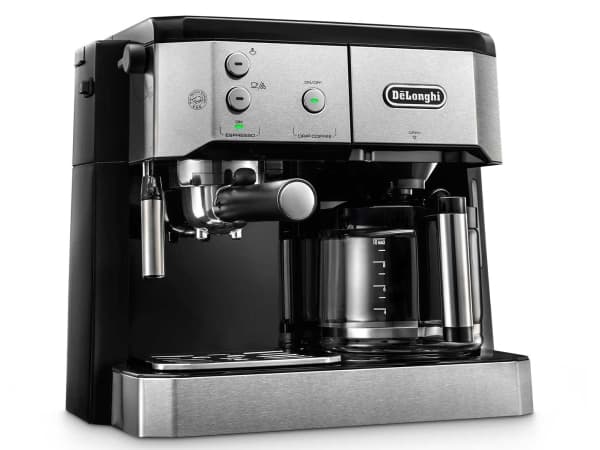 De'Longhi BCO421.S - Kaffemaskin med dryppekaffemaskin og cappuccinatore - 15 bar - 10 kopper - sølv/svart