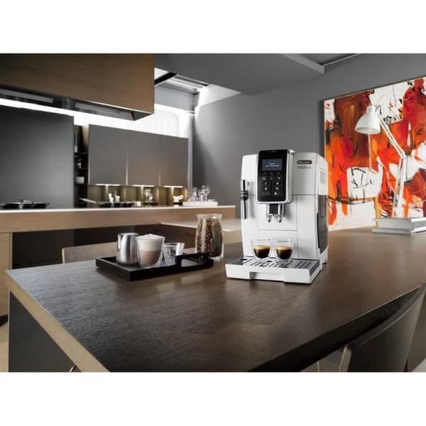 DELONGHI ECAM 350.35.W Espressokvarn DINAMICA Screen 4 recept - Vit