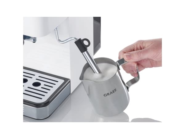 Graef ES 401, Espressomaskin, 1,25 l, Malt kaffe, 1400 W, Grå