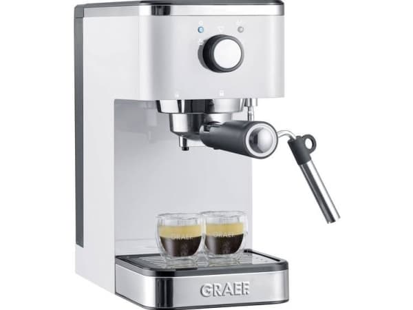 Graef ES 401, Espressomaskin, 1,25 l, Malt kaffe, 1400 W, Grå
