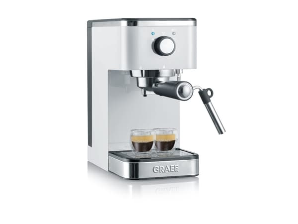 Graef ES 401, Espressomaskin, 1,25 l, Malt kaffe, 1400 W, Grå