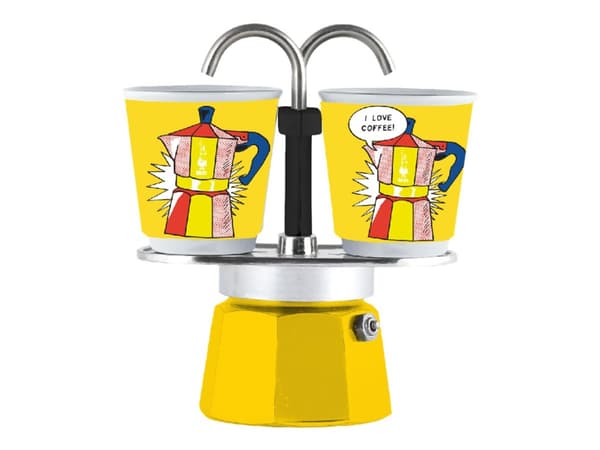 Bialetti Mini Express Lichtenstein - Filtreringsapparat - 90 ml - mange farger