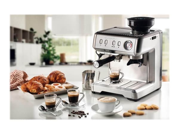 Ariete 1313/10 - Kaffemaskin med melkeskummer - 15 bar - rustfritt stål