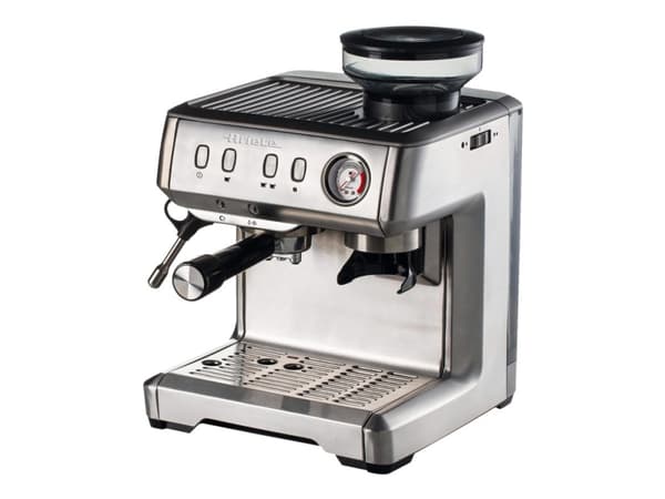 Ariete 1313/10 - Kaffemaskin med mjölkskummare - 15 bar - rostfritt stål