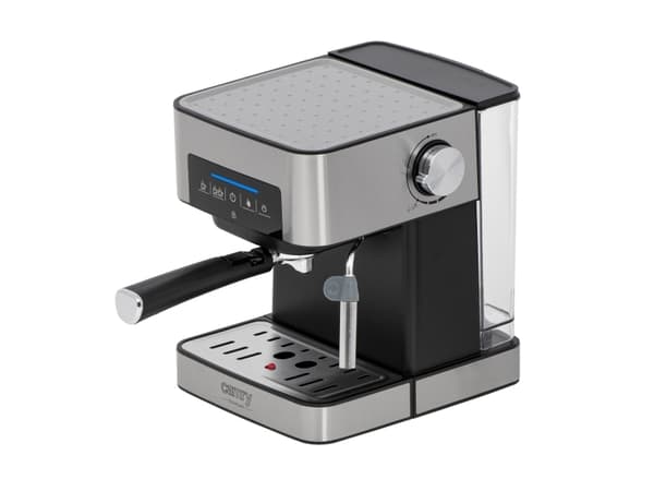 Camry Premium CR 4410, Espressomaskin, 1,6 l, Malt kaffe, 1000 W, Sort, Rustfritt stål