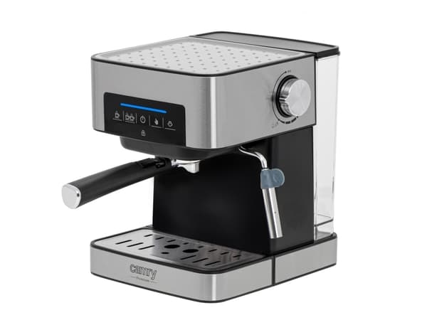 Camry Premium CR 4410, Espressomaskin, 1,6 l, Malt kaffe, 1000 W, Sort, Rustfritt stål