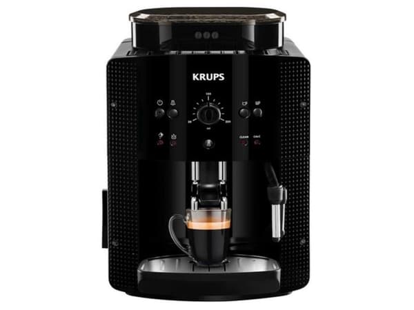 Krups Arabica EA 81R8, Espressomaskin, 1,8 l, Kaffe bønner, Malt kaffe, Innebygd kaffekvern, 1450 W, Sort