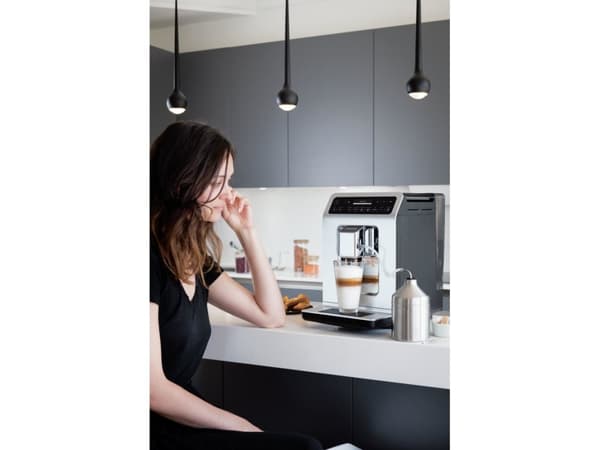Krups Evidence EA8911, Espressomaskin, 2,3 l, Kaffe bønner, Innebygd kaffekvern, 1450 W, Sort, Hvit