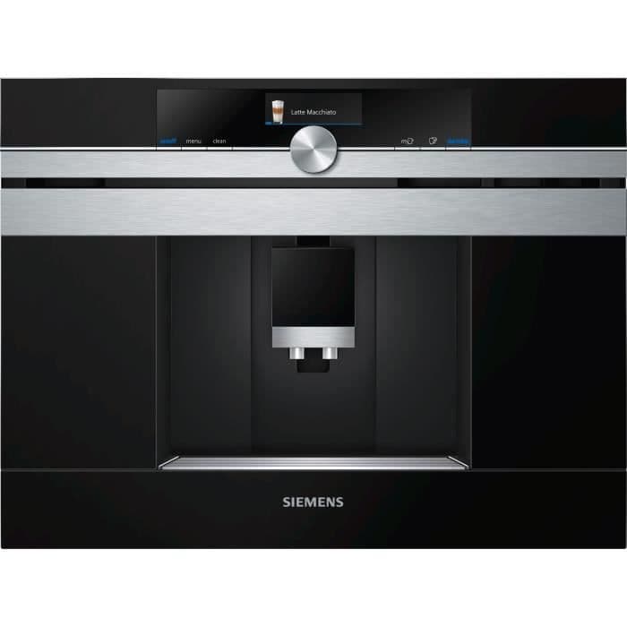 SIEMENS CT636LES6 iQ700 kaffemaskin - 2.4L tank - 1600W - Förbereder 2 koppar samtidigt - Rostfritt stål