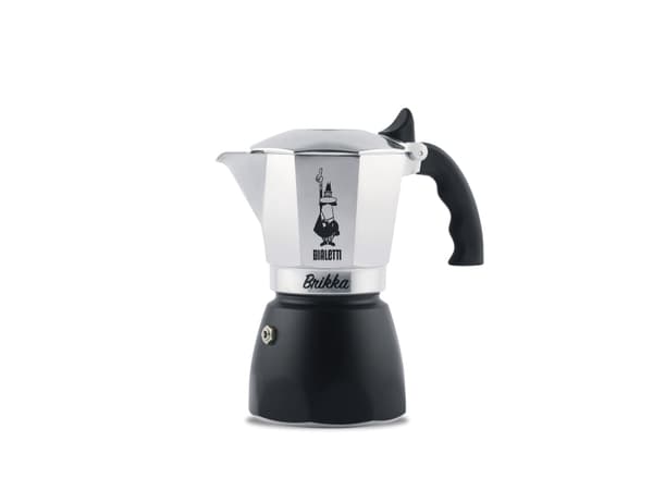 Bialetti Brikka, Kahvinsuodatin, Musta, Hopea, Metalli, Muovi, 4 kuppia, Termoplastinen, 1 kpl