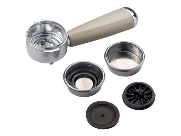 Ariete Vintage 1389 - Kaffemaskin med melkeskummer - 15 bar - beige