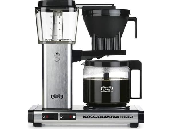 Moccamaster KBG 741, Kaffebrygger (drypp), 1,25 l, 1520 W, Sort, Rustfritt stål