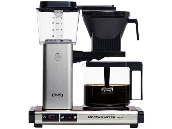 Moccamaster KBG 741, Kaffebrygger (drypp), 1,25 l, 1520 W, Sort, Rustfritt stål