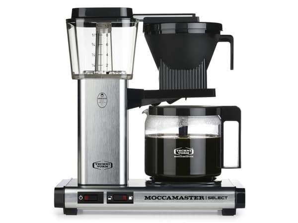 Moccamaster KBG 741, Kaffebrygger (drypp), 1,25 l, 1520 W, Sort, Rustfritt stål