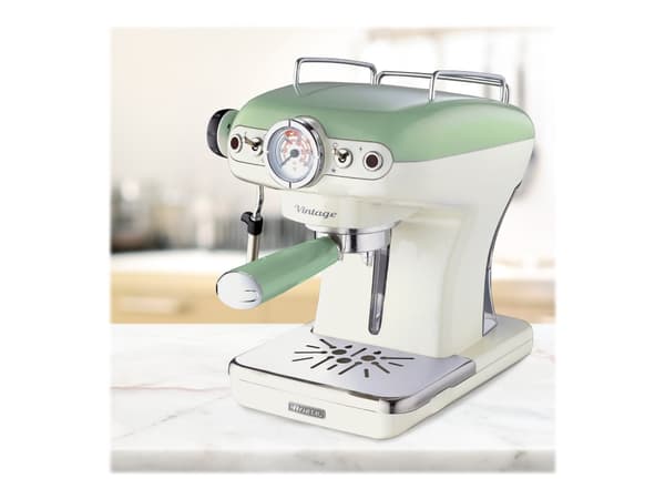 Ariete 1389 Vintage - Kaffemaskin med melkeskummer - 15 bar - grønn